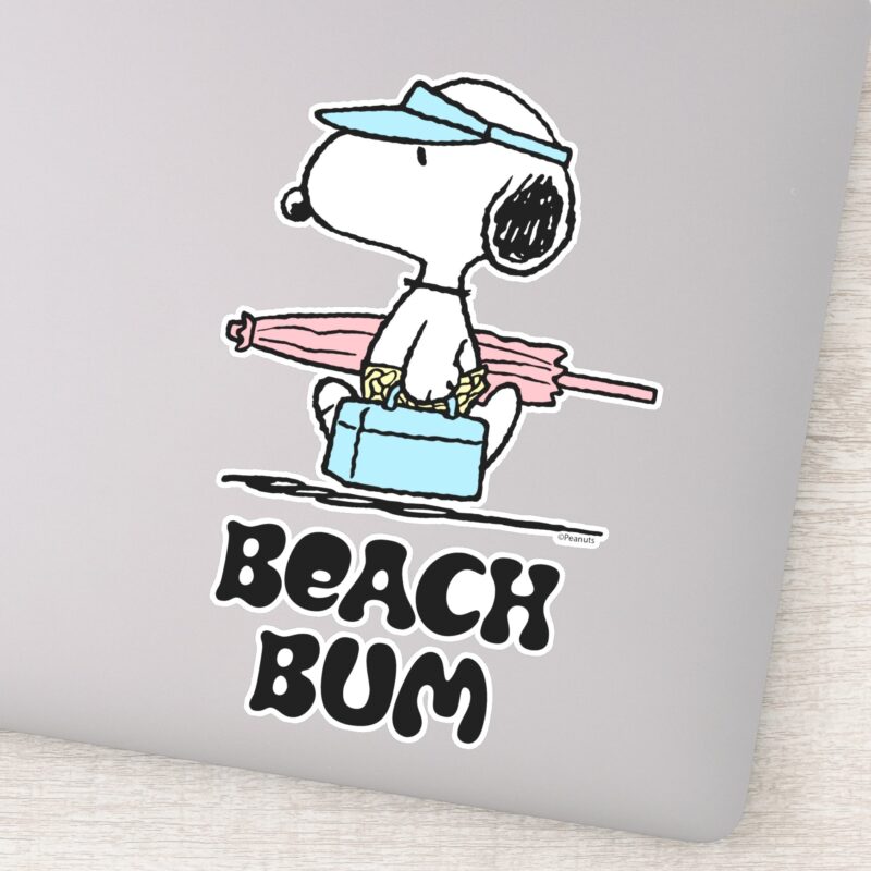 PEANUTS Beach Bum Snoopy Sticker