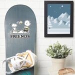 PEANUTS Friends Skate Boarding Sticker