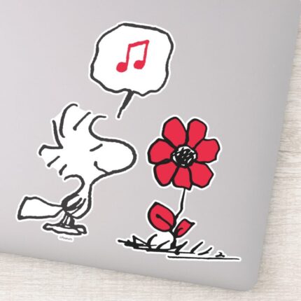 PEANUTS Woodstock Flower Sticker