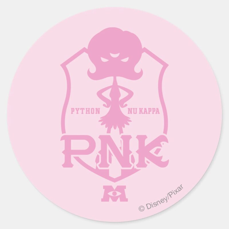 PYTHON NU KAPPA PNK CLASSIC ROUND STICKER PYTHON NU KAPPA PNK CLASSIC ROUND STICKER