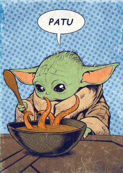 Patu! Grogu eating trask chowder