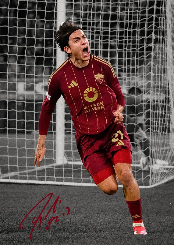 Paulo Dybala Football Poster