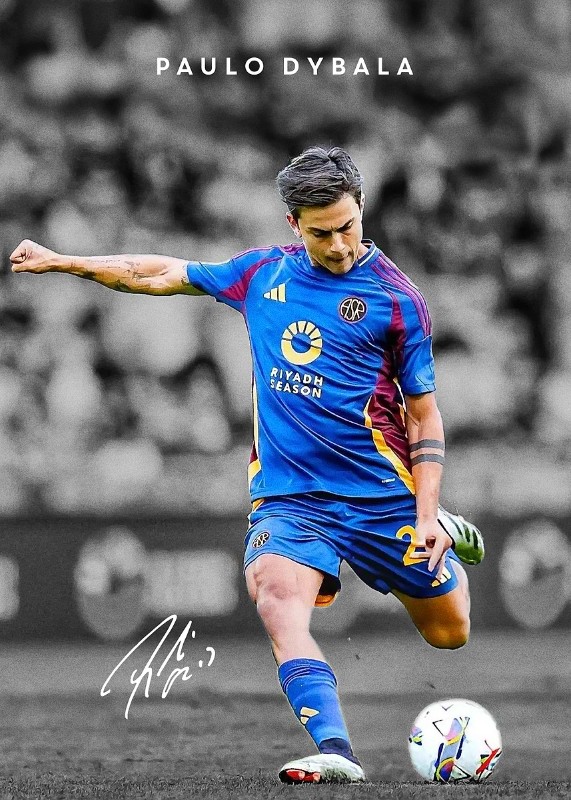 Paulo Dybala Football Poster