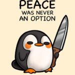 Peace Penguin Poster