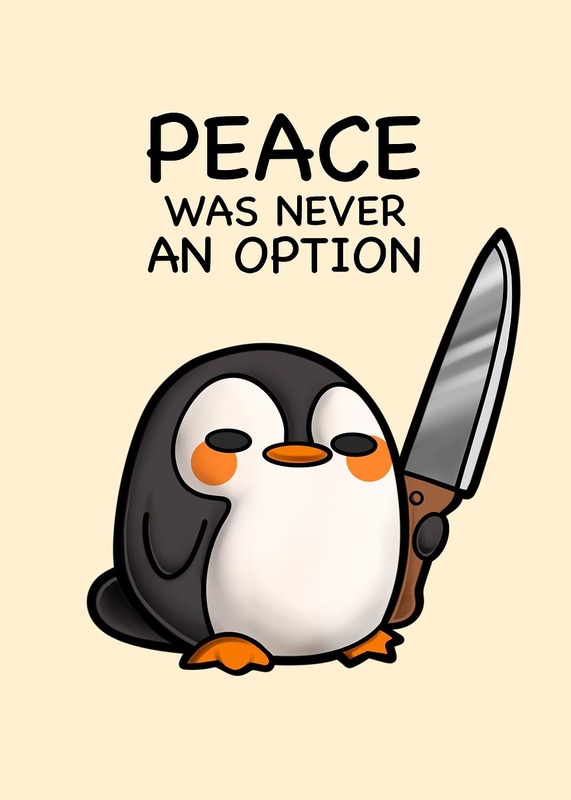 Peace Penguin Poster