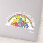 Peace Love And Sesame Street Sticker