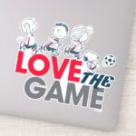 Peanuts Gang Love The Game Sticker