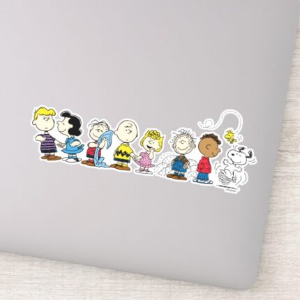 Peanuts Gang Group Lineup Sticker