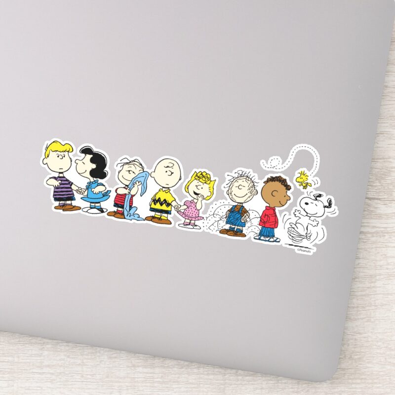 Peanuts Gang Group Lineup Sticker