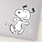 Peanuts A Snoopy Happy Dance Sticker