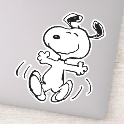 Peanuts A Snoopy Happy Dance Sticker