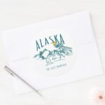 Peanuts Alaska The Last Frontier Classic Round Sticker