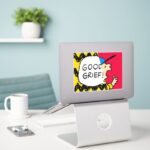 Peanuts Charlie Brown Good Grief Half Half Sticker