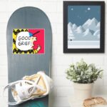 Peanuts Charlie Brown Good Grief Half Half Sticker