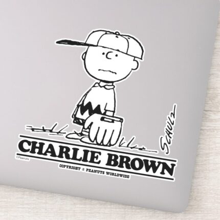 Peanuts Charlie Brown Playing Ball Sticker