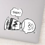 Peanuts Charlie Brown Is Down Sticker