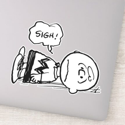 Peanuts Charlie Brown Is Down Sticker