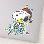 Peanuts Christmas Love And Lights Sticker