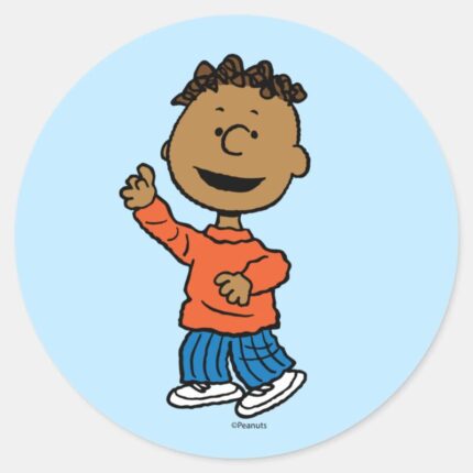 Peanuts Franklin Classic Round Sticker
