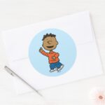 Peanuts Franklin Classic Round Sticker