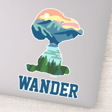 Peanuts Great Outdoor Snoopy Portrait Sticker