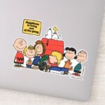 Peanuts Happiness Is Being One Of The Gang Sticker