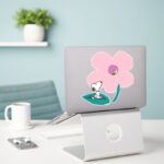 Peanuts Illustrating Nature Pink Flower Sticker