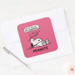 Peanuts Life Is Full Of Rude Awakenings Square Sticker