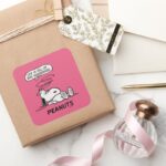Peanuts Life Is Full Of Rude Awakenings Square Sticker