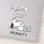 Peanuts Life Is Full Of Rude Awakenings Sticker
