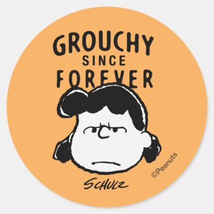 Peanuts Lucy Since Forever Classic Round Sticker