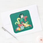 Peanuts Lucy The More The Merrier Square Sticker