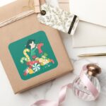 Peanuts Lucy The More The Merrier Square Sticker