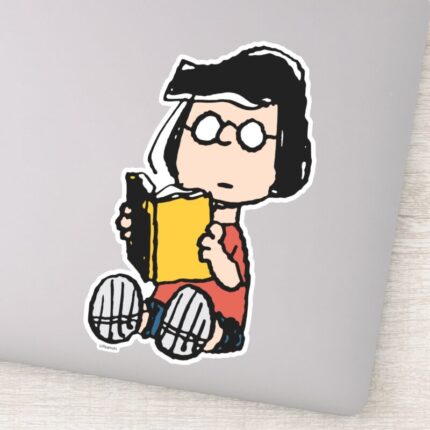 Peanuts Marcie Reading Sticker