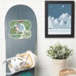 Peanuts Nestled In The Mountains Campsite Sticker