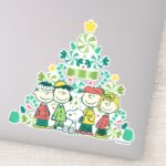 Peanuts Peppermint Christmas Tree Sticker