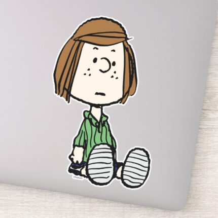 Peanuts Peppermint Patty Sitting Sticker