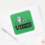 Peanuts Peppermint Patty Vibes Square Sticker