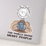 Peanuts Pigpen The World Needs Messy People Sticker
