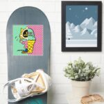 Peanuts Sally Ice Cream Half Half Sticker