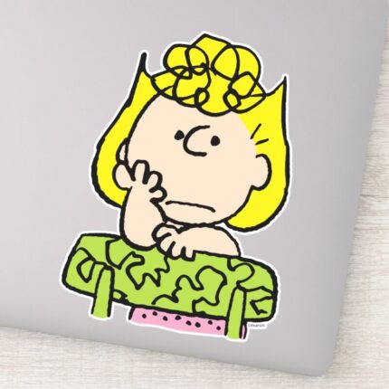 Peanuts Sally Thinking Sticker