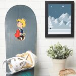 Peanuts Schroeder Traveling Piano Sticker