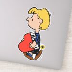 Peanuts Schroeder Traveling Piano Sticker