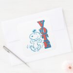 Peanuts Snoopy Vote Square Sticker