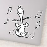 Peanuts Snoopy Dancing Sticker