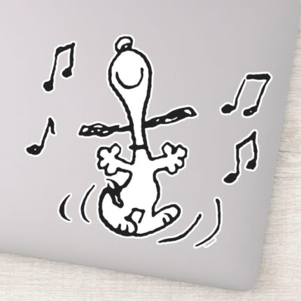 Peanuts Snoopy Dancing Sticker