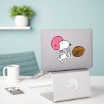 Peanuts Snoopy Football Kicker Sticker