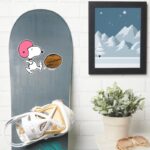 Peanuts Snoopy Football Kicker Sticker