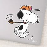 Peanuts Snoopy Golf Swing Sticker