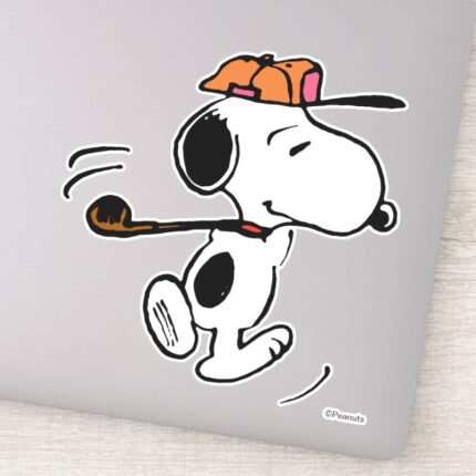 Peanuts Snoopy Golf Swing Sticker